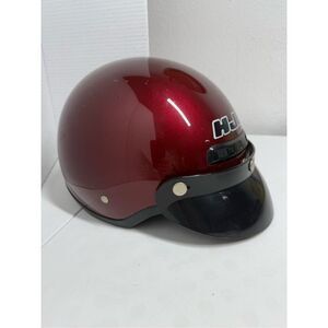 HJC Motorcycle Half Helmet No Shield Red Size L See Description